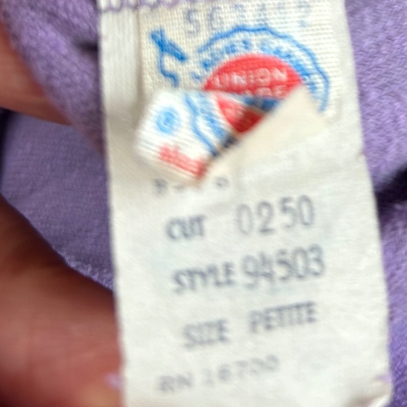 Vintage TerryCloth Purple Jumpsuit Size S/M - Picture 4 of 5